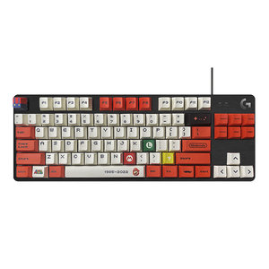 罗技G412SE/TKL有线游戏机械键盘背光84/104键笔记本台式电脑电竞