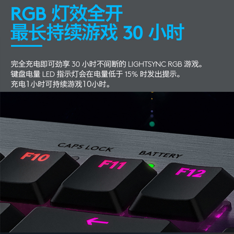 罗技G502 X无线电竞游戏鼠标+G913/TKL游戏机械键盘矮轴游戏套装 - 图3