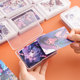 Card storage box transparent box card bag business card member card box classification office storage box plastic cotton swab