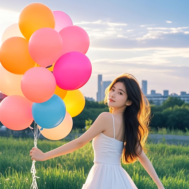 户外大气球加厚36寸防爆儿童公园草地超大气球玩具摆摊拍照 - 图0