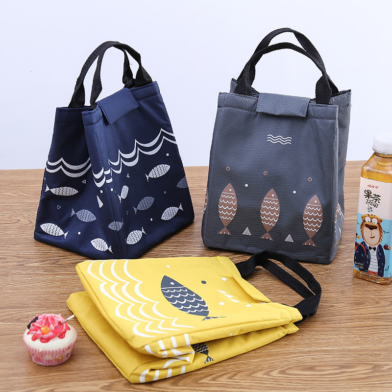 便当包韩版加厚带饭手提包手拎袋学生午饭保温包防水牛津布饭盒袋,淘宝优惠券,粉丝福利购,淘宝优惠卷