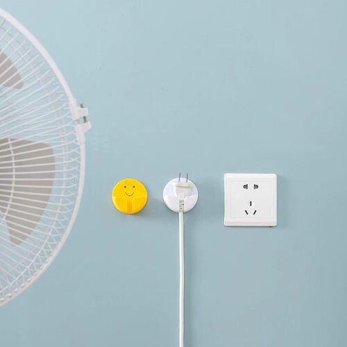 插头挂钩免打孔强力粘胶挂钩厨房墙壁挂收纳电源线插头支架固定器 - 图2