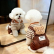 Corgi dog clothes autumn and winter warm plus velvet thickened cartoon overalls small and medium-sized dogs Teddy winter four-legged clothes