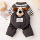 Corgi dog clothes autumn and winter warm plus velvet thickened cartoon overalls small and medium-sized dogs Teddy winter four-legged clothes