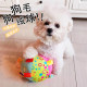 Dog toy ball makes sounds for self-pleasure and relieves boredom. Pets are resistant to biting, consume energy and grind their teeth. Teddy Pomeranian Corgi