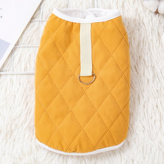Autumn and winter dog clothes, thickened vests, warm cotton clothes, small dog Teddy Bichon, Pomeranian cat clothing