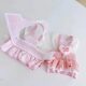 Dog clothes flying sleeves denim skirt with leash pet breathable chest and back skirt Yorkshire Maltese spring and autumn