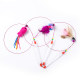 Amoer wire cat teaser stick is flexible and durable