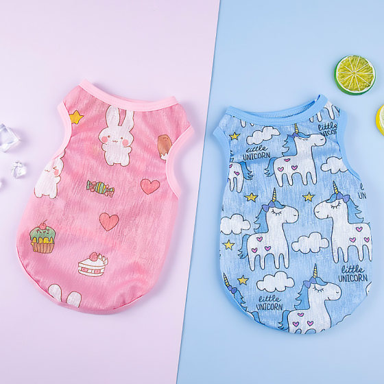 Dog clothes summer thin cute breathable vest