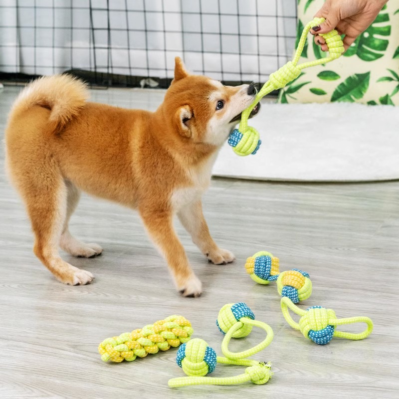 柴犬狗狗玩具磨牙耐咬绳结互动拉扯拔河消耗精力大中型犬训犬用品 - 图0