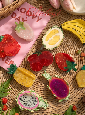 Cielune醋酸水果造型鲨鱼夹