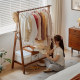 Solid wood cloak rack landing hangers bedroom bedroom house hanging hanger room 榉 woody simple room dry clothes shelf