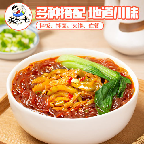 饭扫光下饭菜瓶装黄花什锦352g开味酱菜农家榨菜咸菜酸豆角腌菜 - 图2