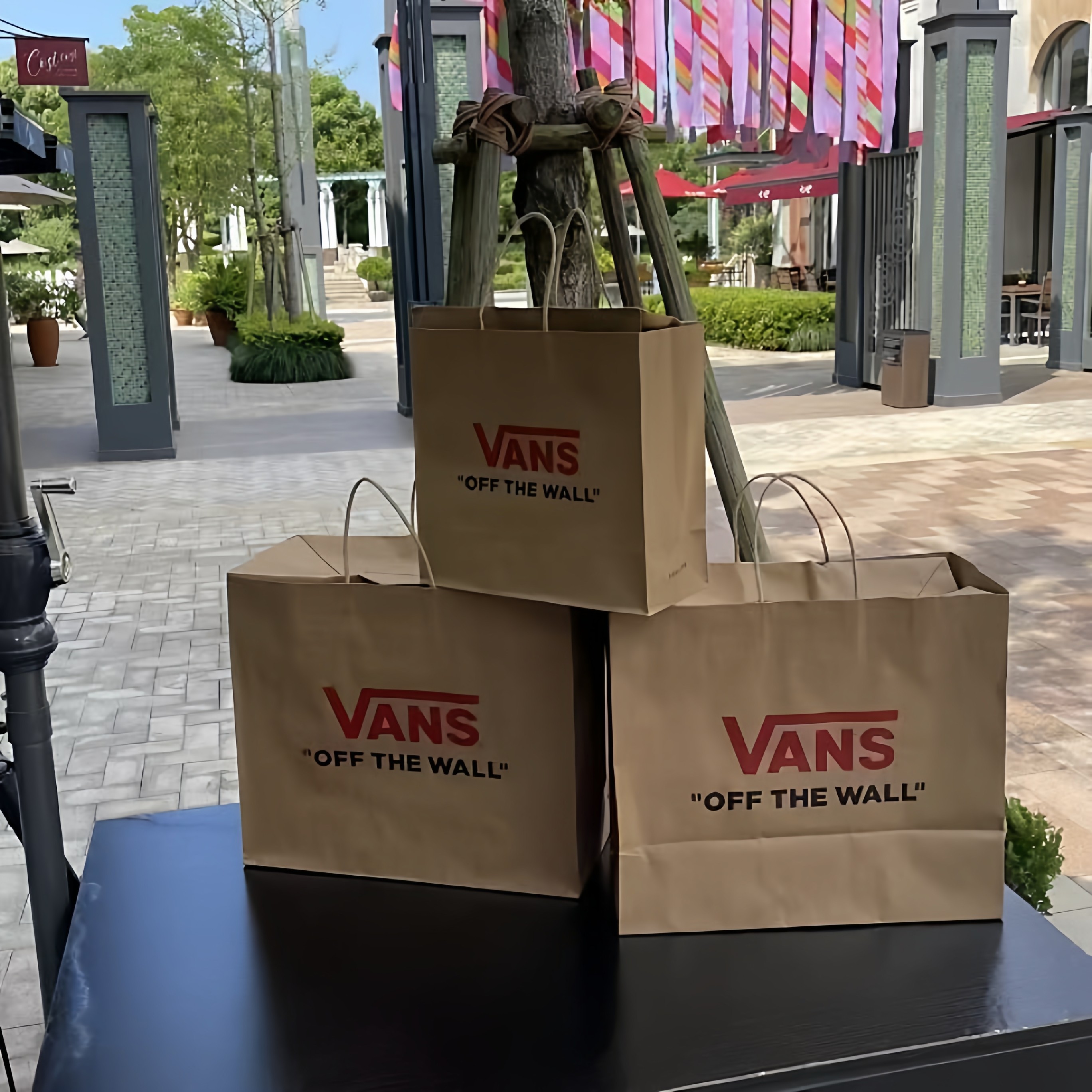 vans手提袋鞋盒收纳袋环保购物袋包装袋万斯服装鞋牛皮纸礼品袋子,淘宝优惠券,粉丝福利购,淘宝优惠卷