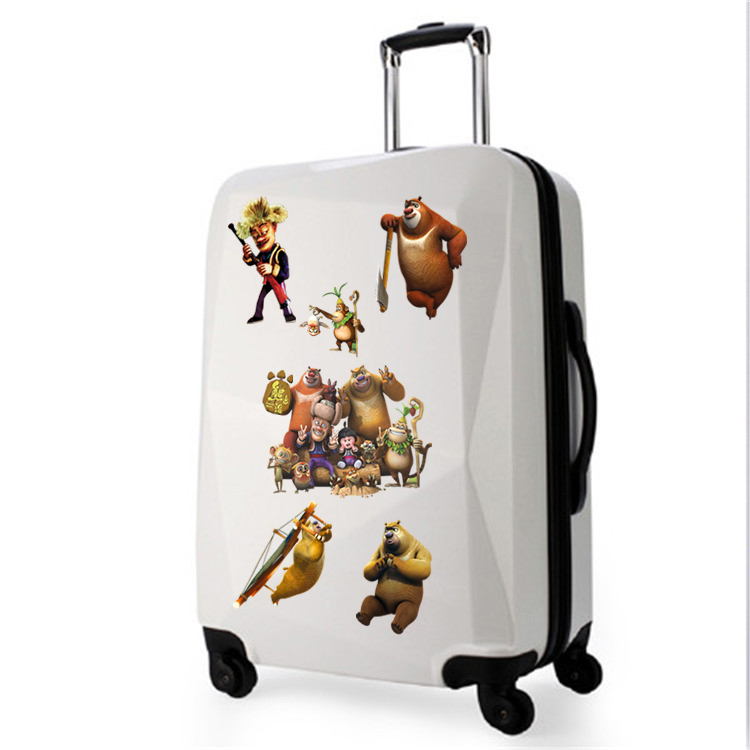 熊出没墙贴光头强熊大卡通儿童动物房间防水玻