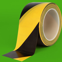Warning Adhesive Tape Black Macular Horse Line Safety Alert Yellow Ground Label Floor Scribe Ground Mark Flooring Sticker Abrasion Resistant
