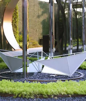 工厂直销户外景观不锈钢船雕塑