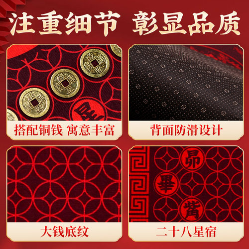 泰山聚贤阁2025蛇年地垫新年过门垫玄关入户门进门垫脚踏浴防滑垫 - 图0