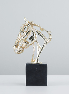 进口电镀合金黑色镂空软装饰品