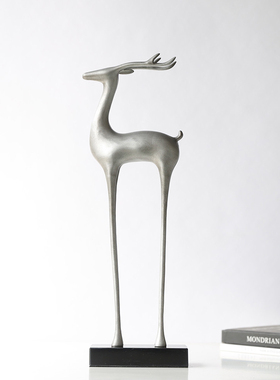 现代轻奢抽象艺术鹿摆件