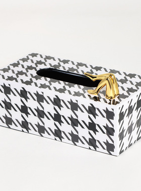 综合材质装饰北欧客厅收纳盒