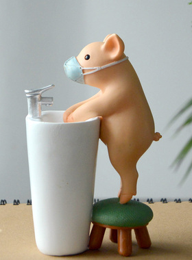 可爱猪摆件客厅电视柜装饰礼物女