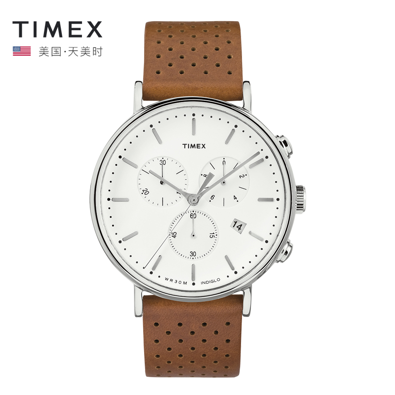 TIMEX/天美时户外运动手表男简约夜光皮带中性男表TW2R26700