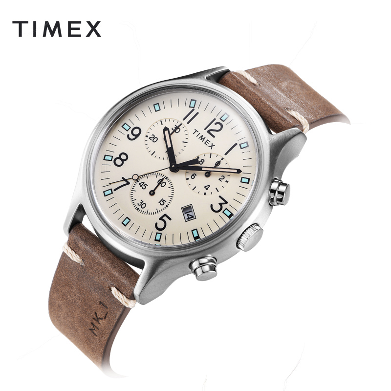 美国TIMEX/天美时休闲户外手表男三眼计时夜光石英男表TW2R96400