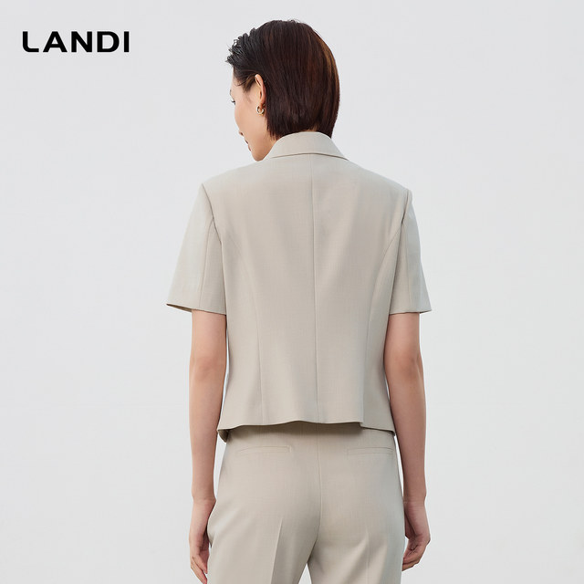LANDI thin and short suit top