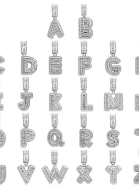 Hip Hop Alphabet Pendant Necklace Trendy Unisex Letter Chain