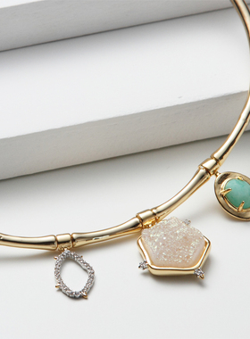 URCHOICE水晶镀金女项圈chocker