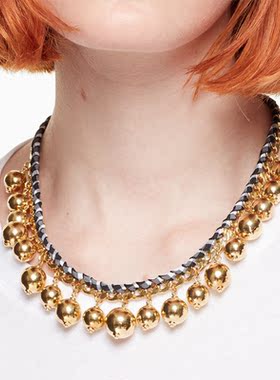 URCHOICE金色ballball项链