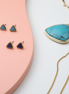 轻奢小众手镯耳钉森系项圈锁骨链