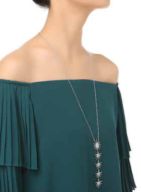 美国银色项链吊饰