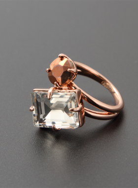 【UR CHOICE】GENUINE●澳洲MMO检返带包装水晶镶嵌戒指指环