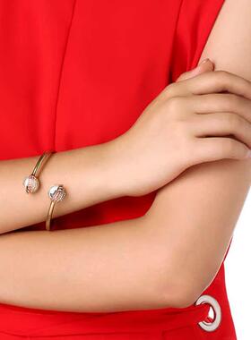 哥特风大眼睛开口手镯女