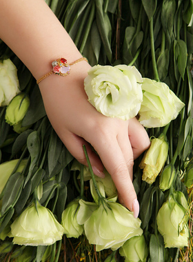 法国浅粉色珍珠手链