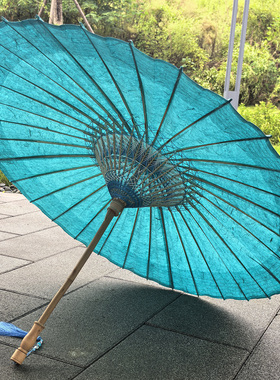 油纸伞浸染紫色手造云龙纸伞古风汉服防雨遮阳中式国风复古非遗伞