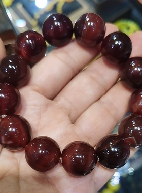 阜新本地天然酒红玛瑙手串14-20直径男女款手链本命年旺运送礼物