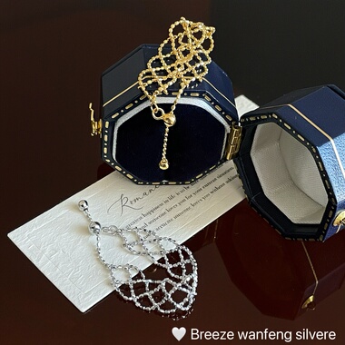 S925纯银网状蕾丝抽拉戒指法式简约轻奢高级感小众设计气质