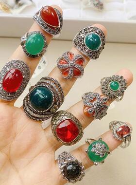 欧美清新蝴蝶爱心镶钻指环