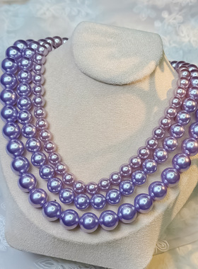 气质珍珠项链女简约高级感锁骨链秋冬保色轻奢小众串珠颈链饰品