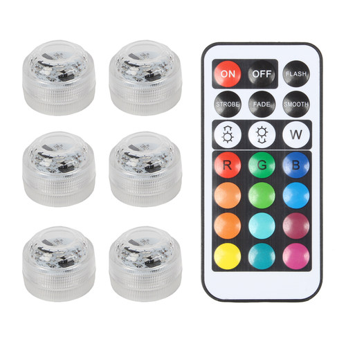 小柴人3D打印创意模型组件RGB LED遥控防水灯彩色夜灯带遥控KC020 - 图2