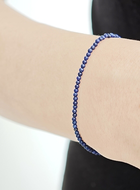 VerGem原创天然原矿无任何优化青金石手串女 小众设计手链女