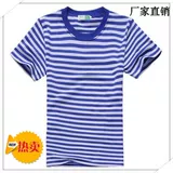 Хлопковая футболка подходит для мужчин и женщин, военно-морская парная одежда для влюбленных, короткий рукав, с рукавом, делается под заказ