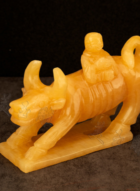 天然玉石招财中式客厅玄关摆件