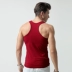 Cotton I-back tập thể dục bó sát vest nam thanh niên đàn hồi trở ngại thể thao thấm mồ hôi mùa hè dày phần - Áo vest cotton