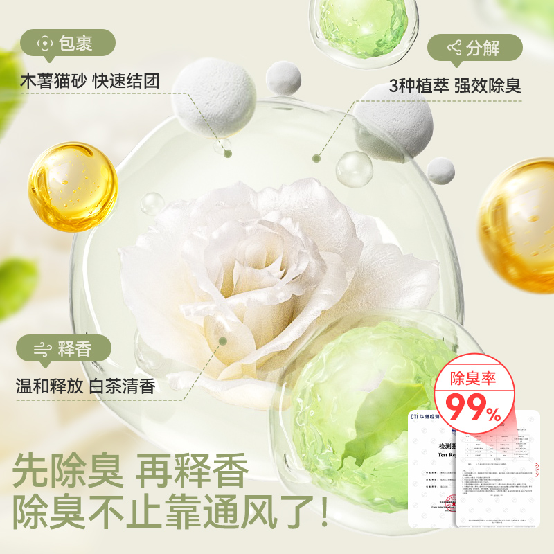 木薯猫砂豆腐混合近无尘植物小米砂抑菌除臭矿砂膨润土易结团20斤