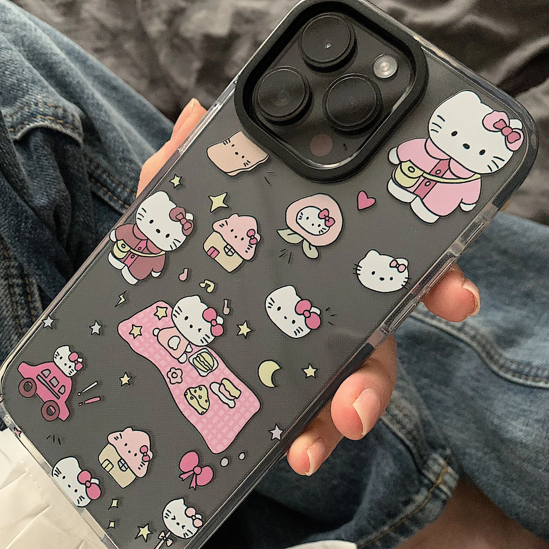 小红书爆款ins风卡通hellokitty手机壳适用苹果14promax软壳13全包xs透明iphone12可爱 - 图2