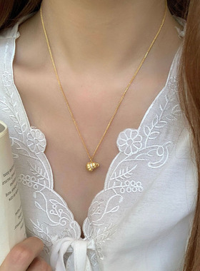 astudio纯银新中式拉丝葫芦项链